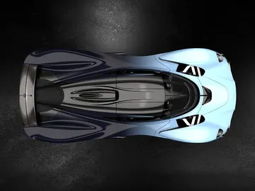 Aston Martin Valkyrie vista cenital  Aston Martin Valkyrie vista cenital