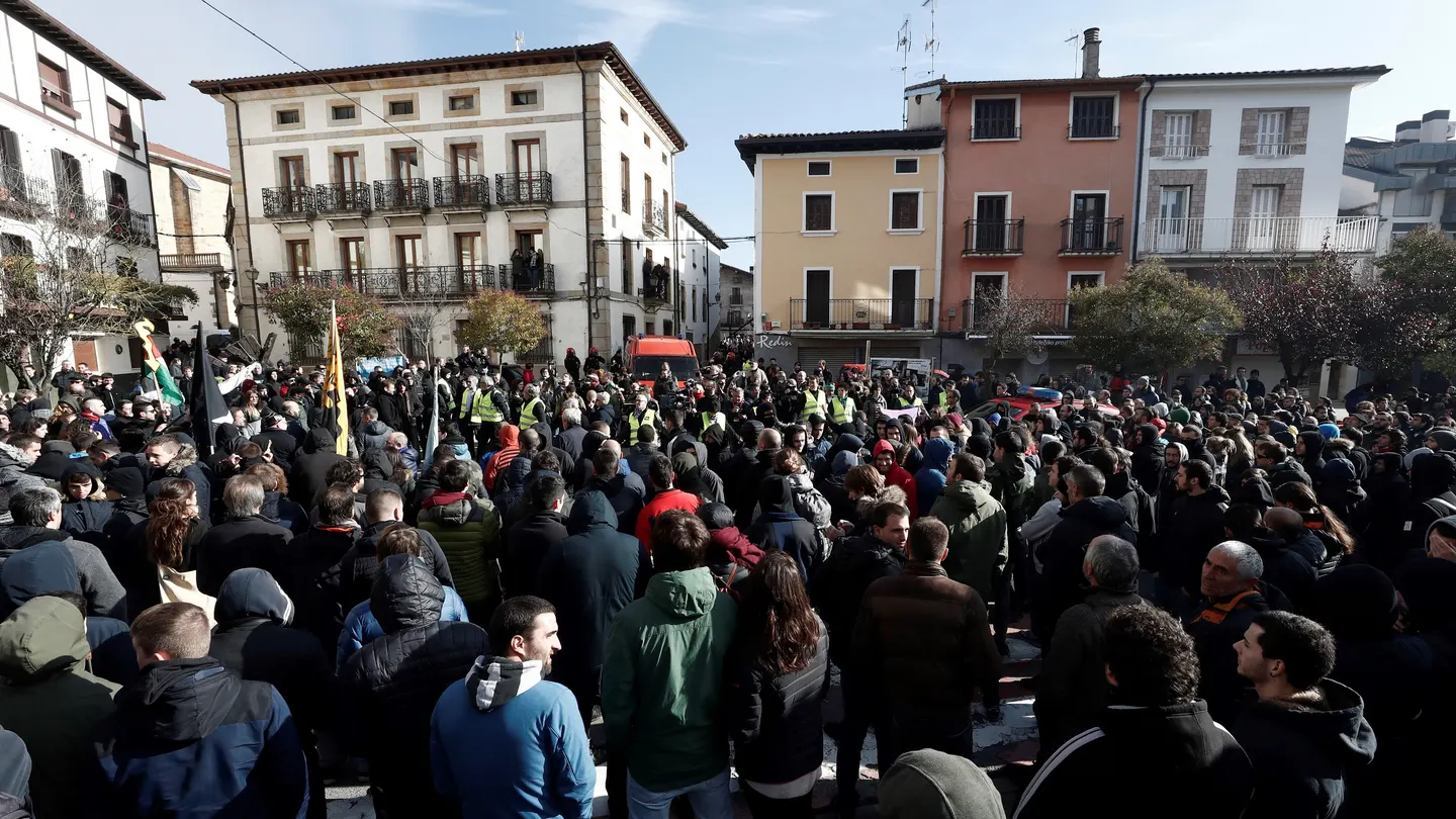 Manifestación que en Alsasua en contra de la plataforma 'España Ciudadana' Manifestación que en Alsasua en contra de la plataforma 'España Ciudadana'