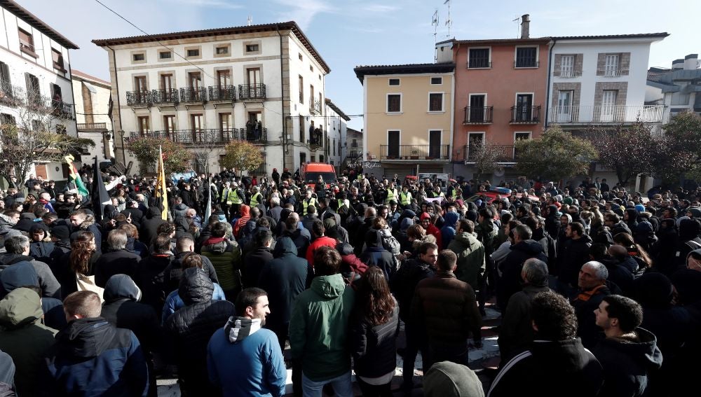 Manifestación que en Alsasua en contra de la plataforma 'España Ciudadana'