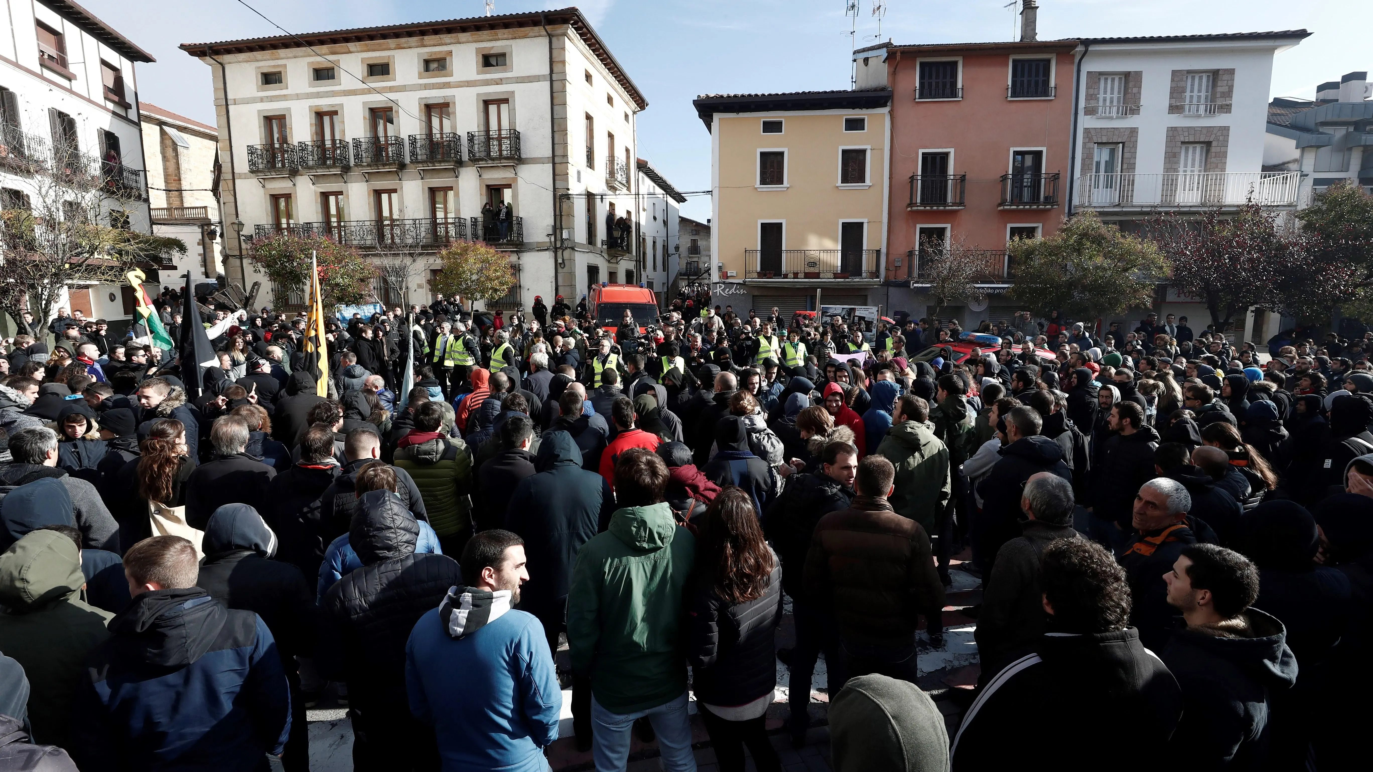 Manifestación que en Alsasua en contra de la plataforma 'España Ciudadana'