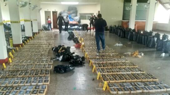 Incautaci&oacute;n de coca&iacute;na en Guatemala