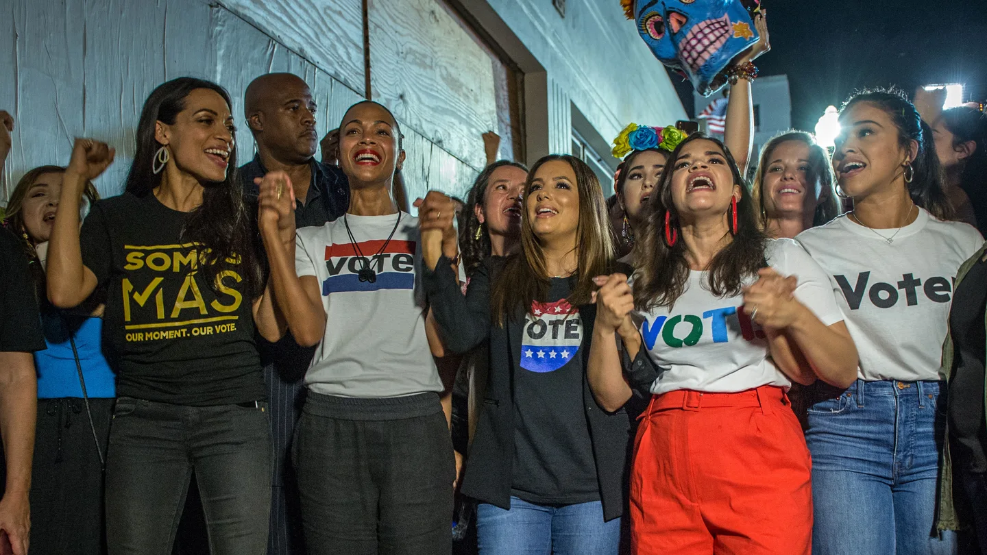 Actrices latinas se movilizan contra Trump Actrices latinas se movilizan contra Trump
