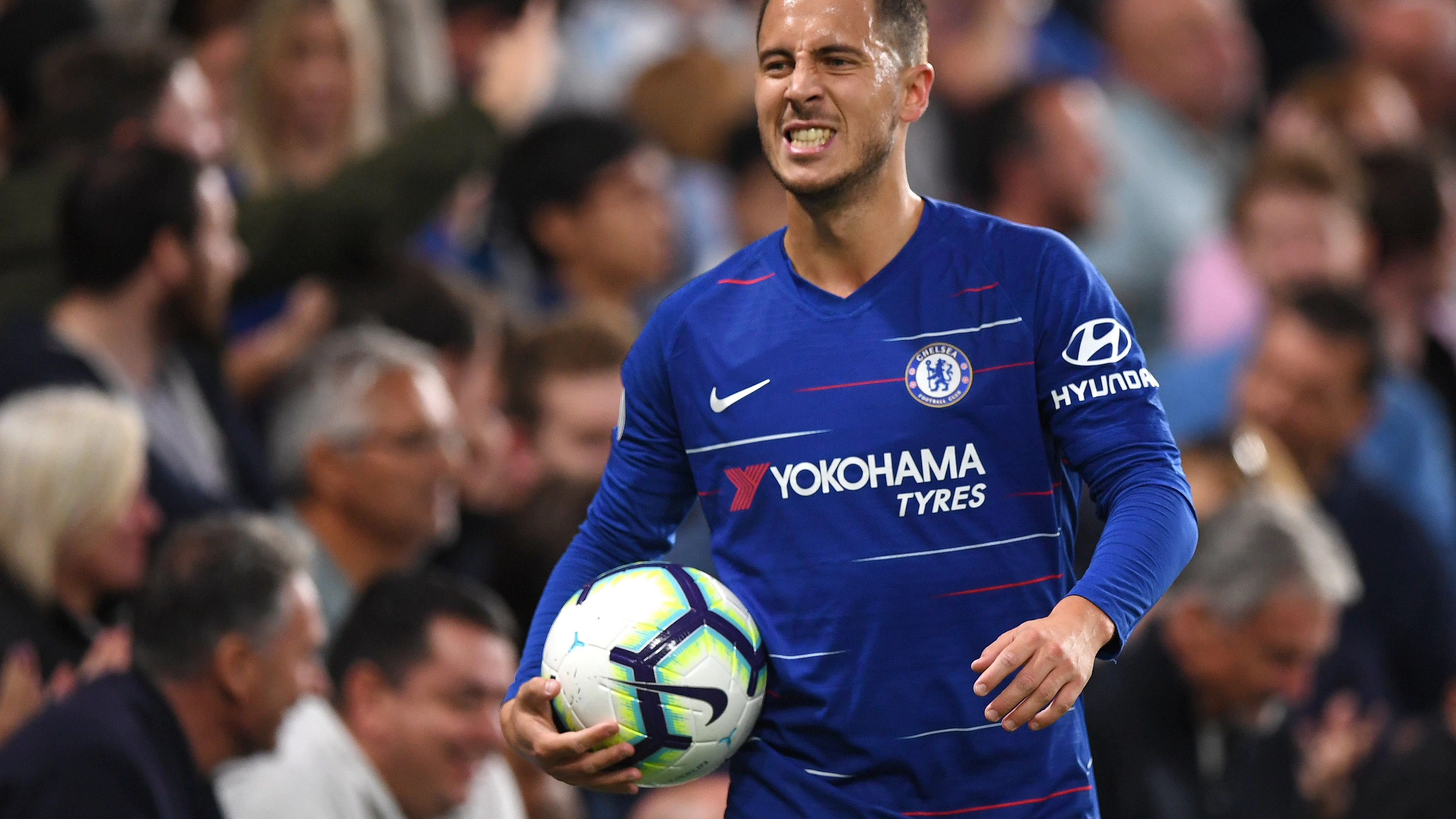 Eden Hazard, durante un partido con el Chelsea