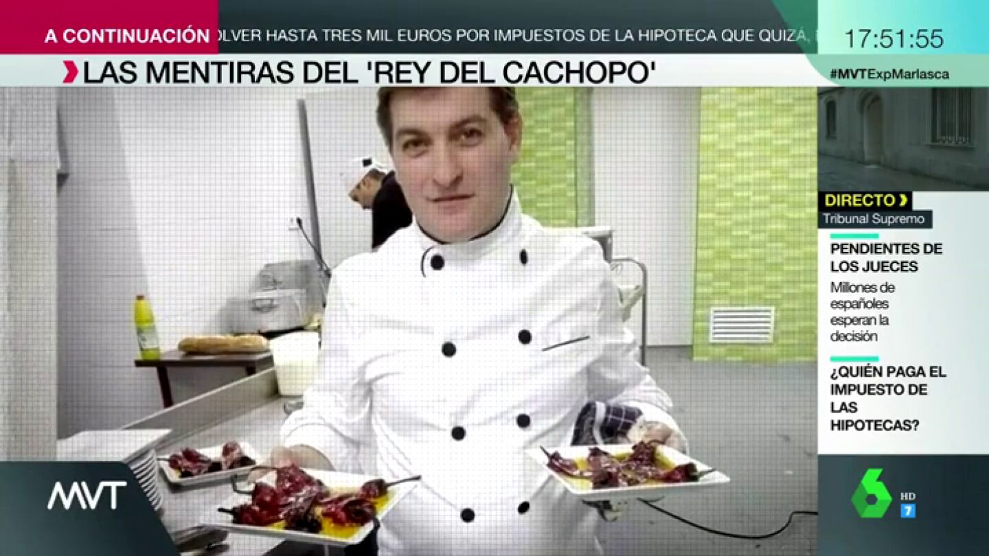 Se presentaba como un chef vasco, dec&iacute;a que no ten&iacute;a padre y afirmaba ser periodista y pol&iacute;tico: las mentiras de 'el rey del cachopo'