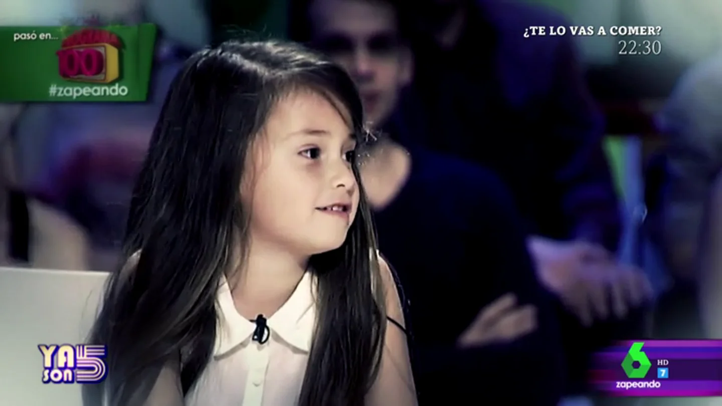 La niña que imitó a Cristina Pedroche La niña que imitó a Cristina Pedroche