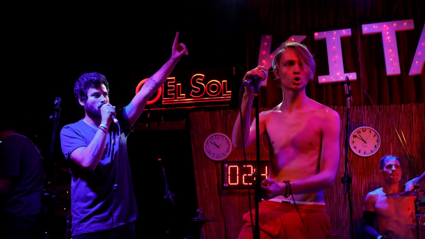 La banda madrile&ntilde;a de rock Kitai durante el concierto ofrecido en la sala Sol, en Madrid.