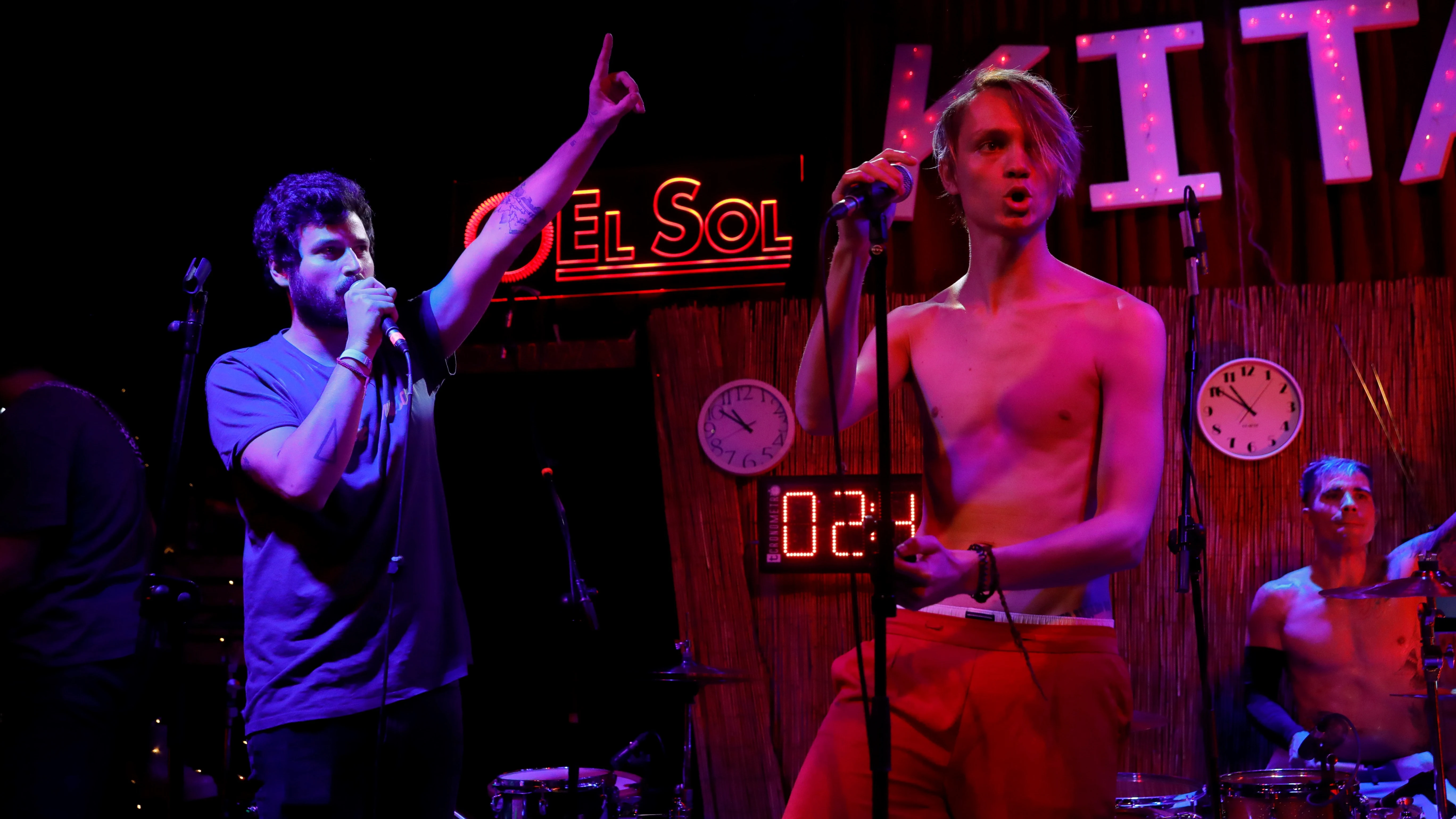 La banda madrileña de rock Kitai durante el concierto ofrecido en la sala Sol, en Madrid.