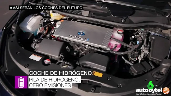 Motor de un coche de hidrógeno