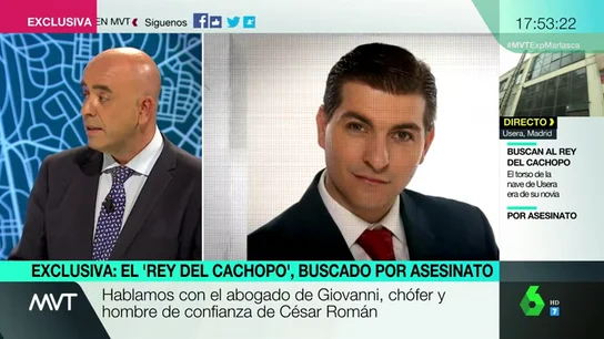 Hablamos con el abogado de Giovanni, chófer de 'el rey del cachopo': "César y Heidi tuvieron un incidente. Ella participó en una pelea y él fue detenido" Hablamos con el abogado de Giovanni, chófer de 'el rey del cachopo': "César y Heidi tuvieron un incidente. Ella participó en una pelea y él fue detenido"