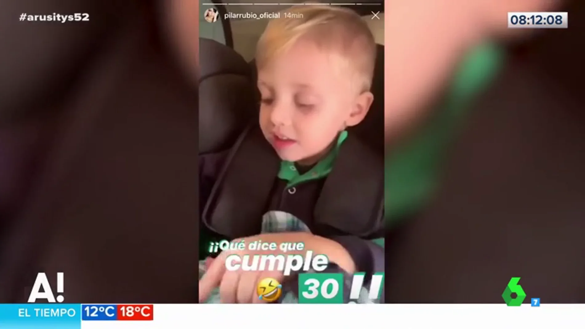 El tierno vídeo de Marco, el hijo de Sergio Ramos y Pilar Rubio, en su ¿30 cumpleaños? 