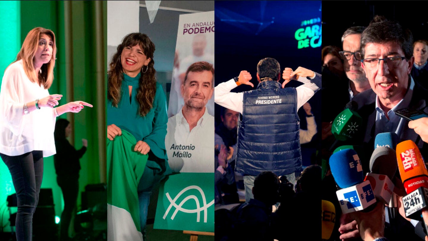 Actos de inicio de campa&ntilde;a electoral en Andaluc&iacute;a