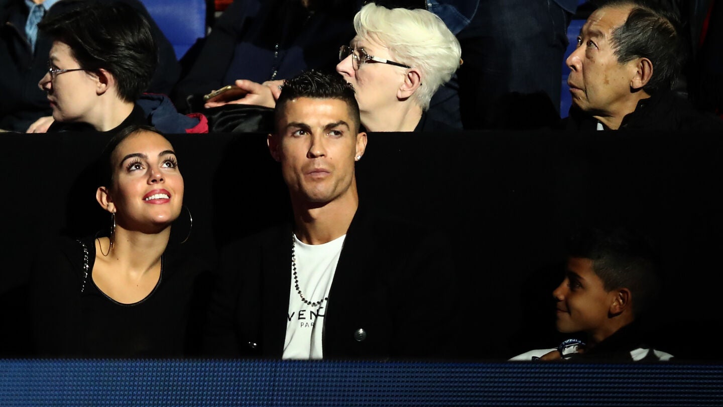 Cristiano Ronaldo y Georgina Rodr&iacute;guez, en el Masters de Tenis