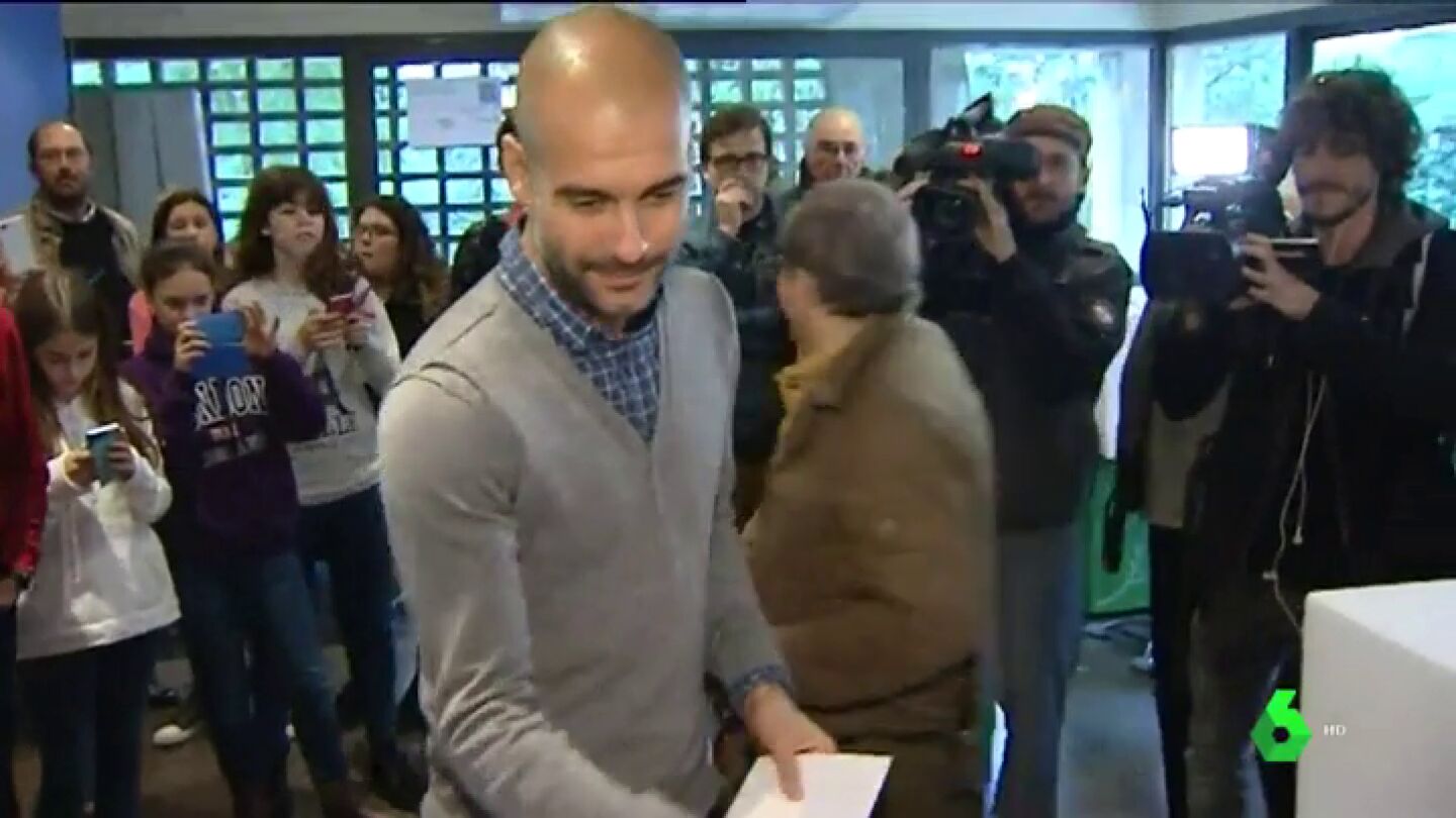 Pep Guardiola visita a los pol&iacute;ticos catalanes presos en la c&aacute;rcel de Lledoners
