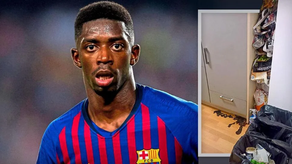 Así se encontraba la casa de Dembelé