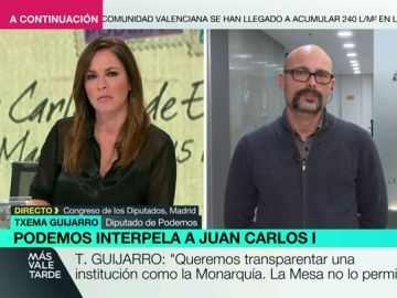 Txema Guijjaro: "Hay un halo de silencio que impide que los españoles conozcamos la verdad sobre los negocios del rey emérito" Txema Guijjaro: "Hay un halo de silencio que impide que los españoles conozcamos la verdad sobre los negocios del rey emérito"