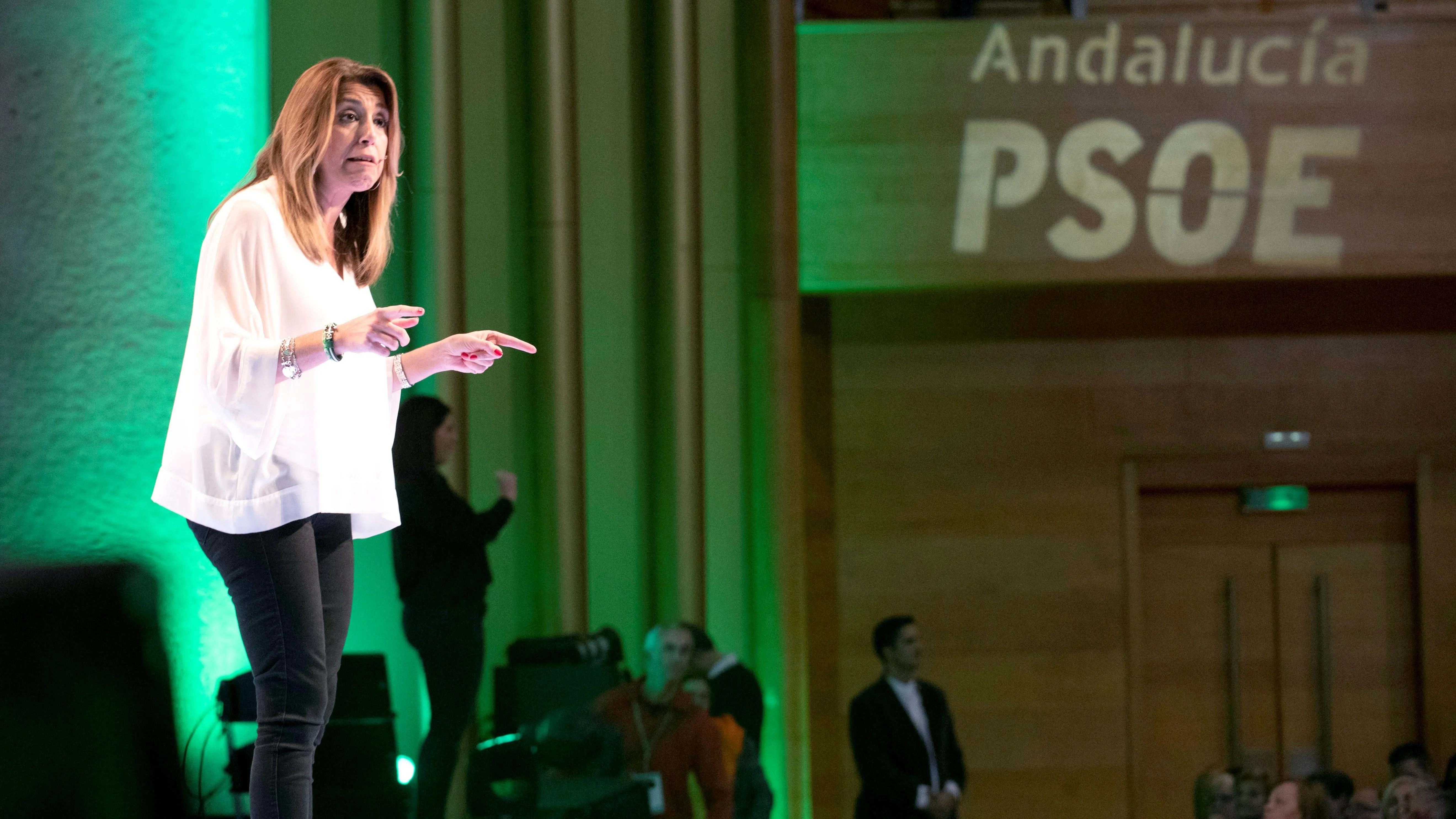 La secretaria general del PSOE de Andalucía, presidenta de la Junta y candidata a la reelección, Susana Díaz