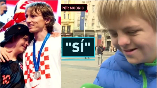 Peater, el joven que cumplió su sueño junto a Modric Peater, el joven que cumplió su sueño junto a Modric