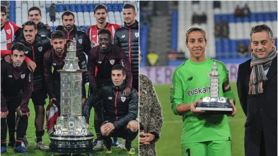 La abismal diferencia de los trofeos entregados al Athletic por ganar el Teresa Herrera La abismal diferencia de los trofeos entregados al Athletic por ganar el Teresa Herrera