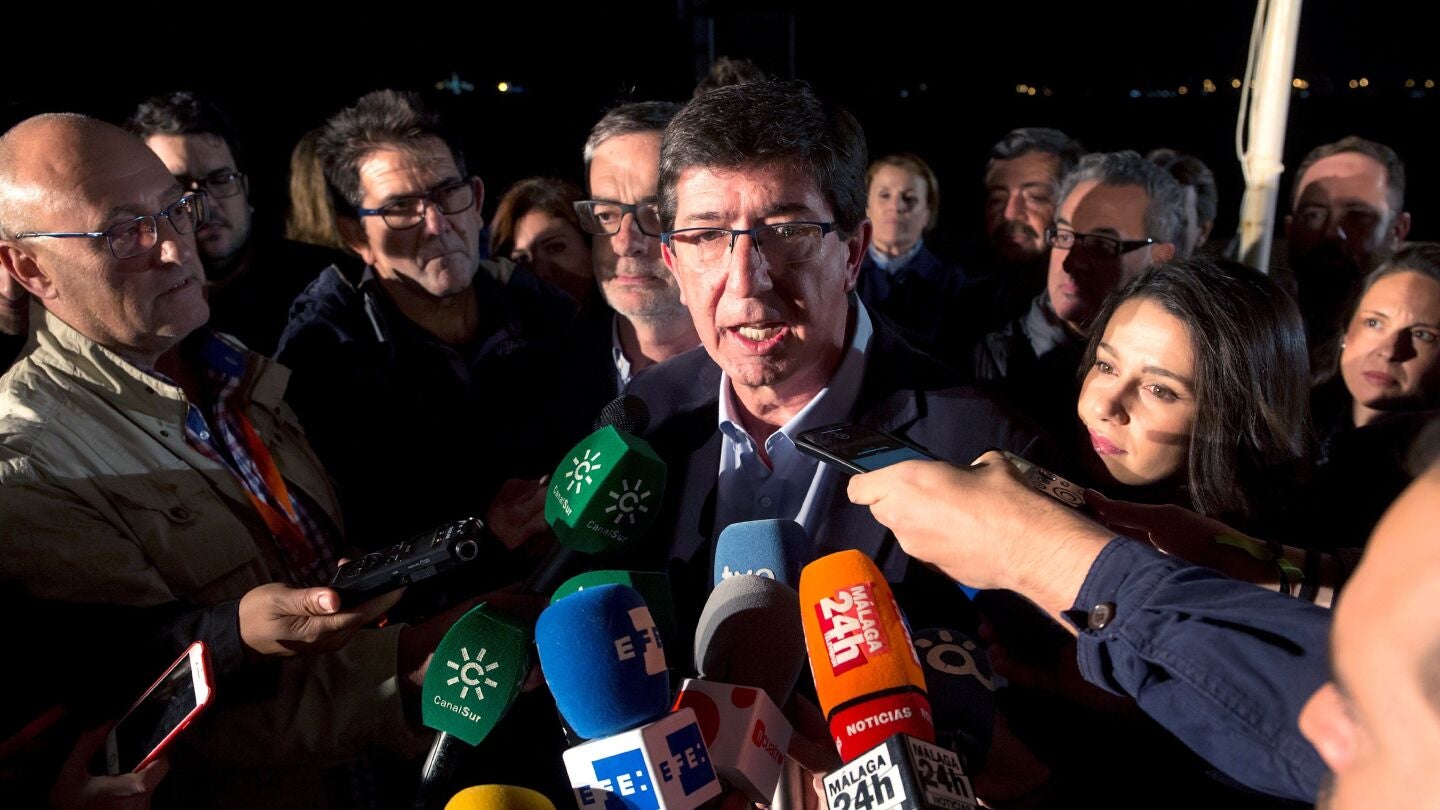 El candidato de Ciudadanos a la Presidencia de la Junta, Juan Mar&iacute;n