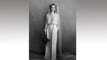 La novia vestía un diseño exclusivo de Pier Paolo Piccioli para la firma Valentino
