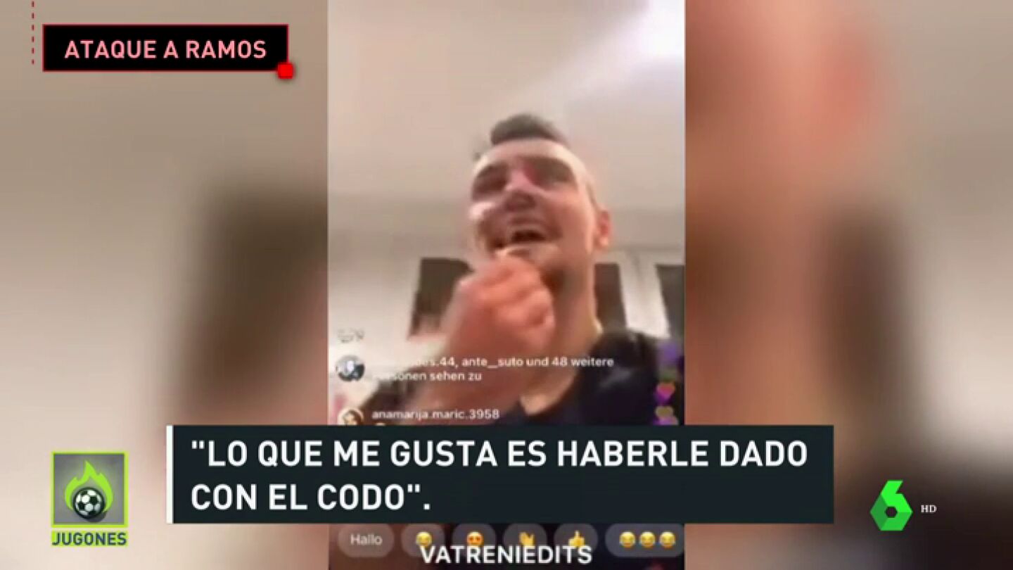 Lovren se burl&oacute; de un codazo a Ramos y se meti&oacute; con Espa&ntilde;a