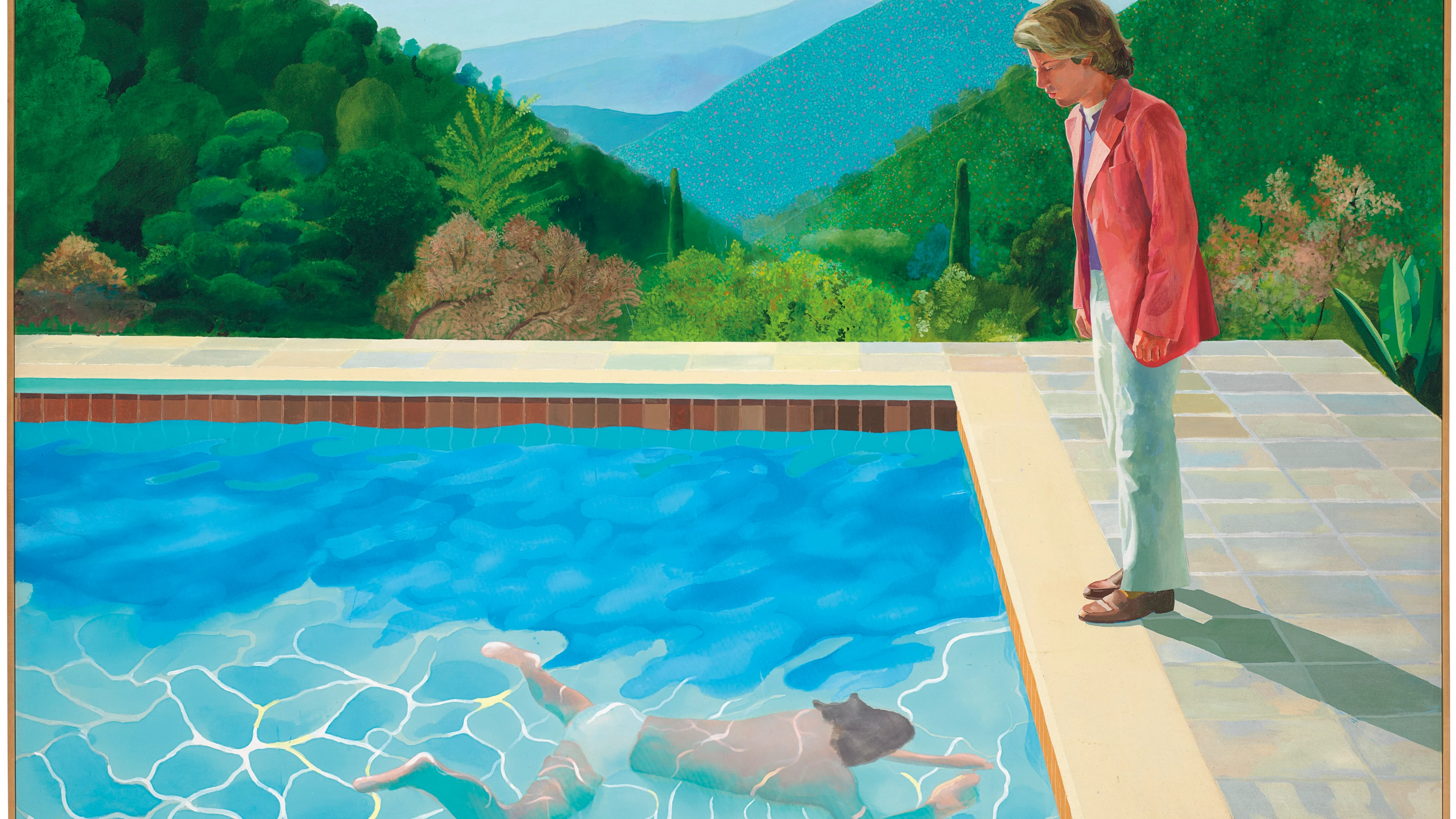 Pintura 'Retrato de un artista' de David Hockney