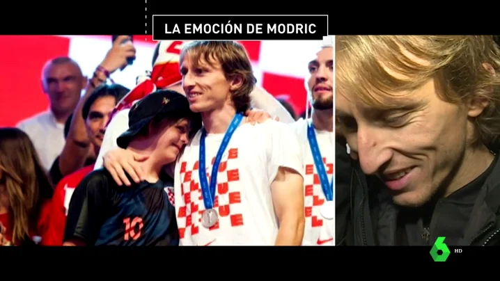 Modric se emocionó al ver el mensaje de un niño con síndrome de down