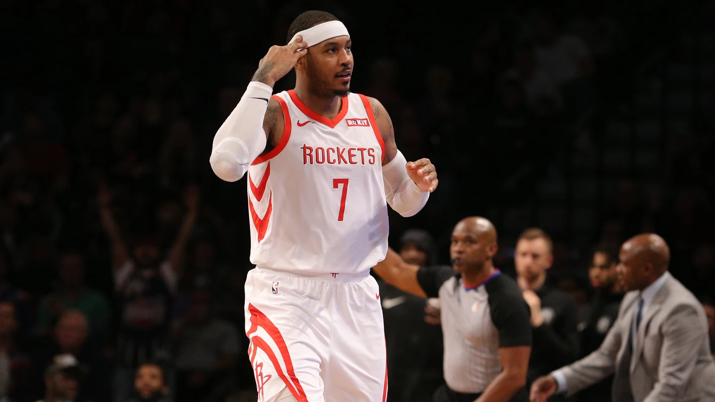 Carmelo Anthony, durante un partido con los Rockets Carmelo Anthony, durante un partido con los Rockets