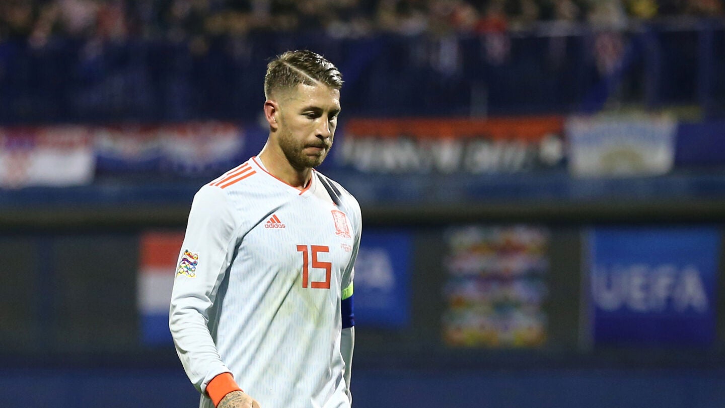 Sergio Ramos, en un partido con la Selecci&oacute;n