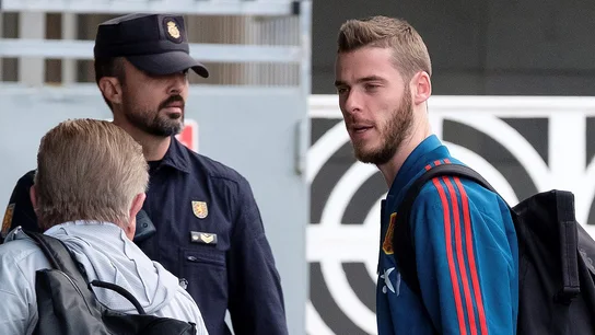 De Gea, a la llegada de la Selección De Gea, a la llegada de la Selección