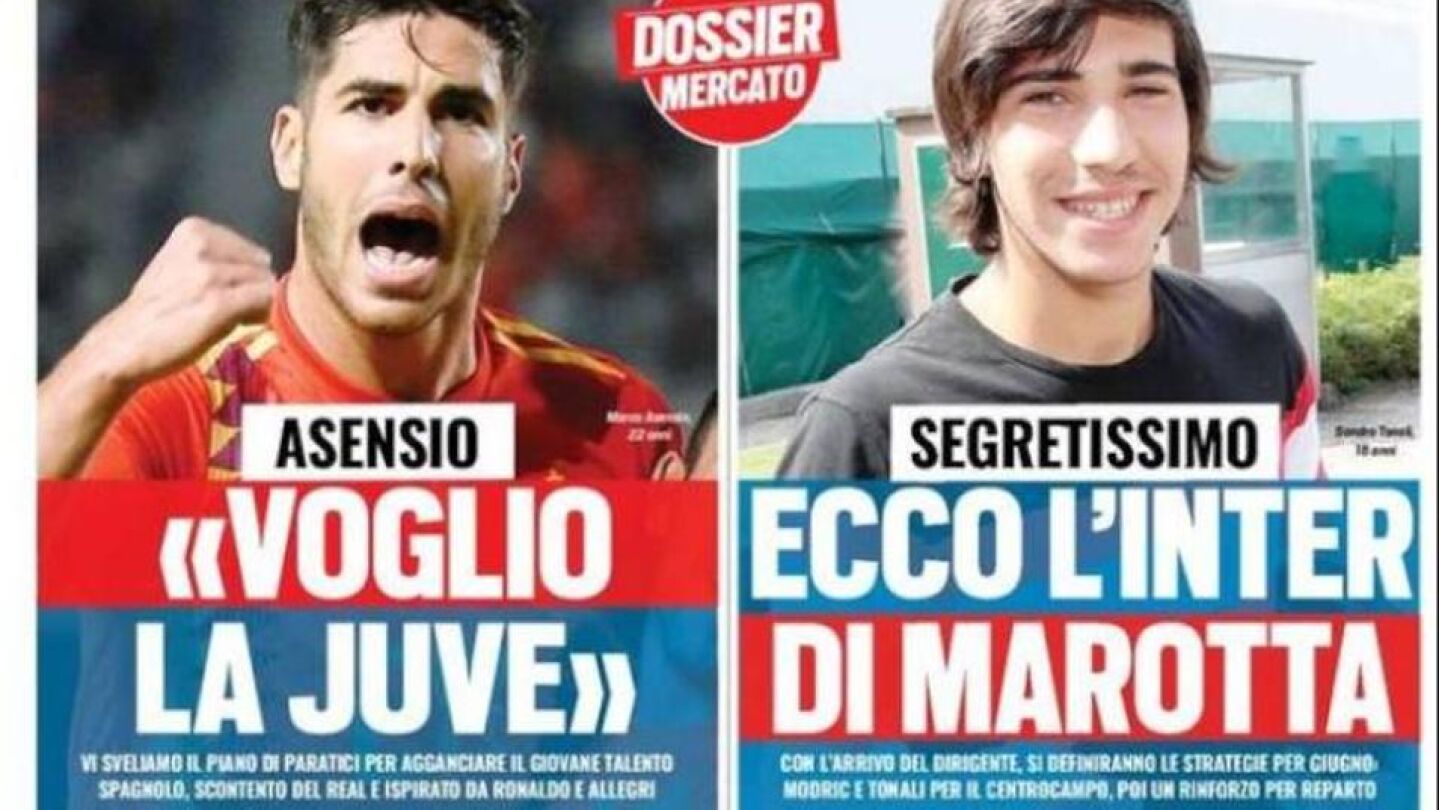 Portada de 'Tuttosport' asegurando que se quiere marchar de la Juventus