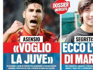 Portada de 'Tuttosport' asegurando que se quiere marchar de la Juventus Portada de 'Tuttosport' asegurando que se quiere marchar de la Juventus