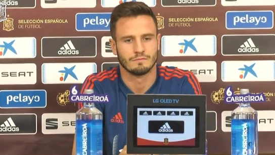 Saúl Ñíguez en rueda de prensa Saúl Ñíguez en rueda de prensa