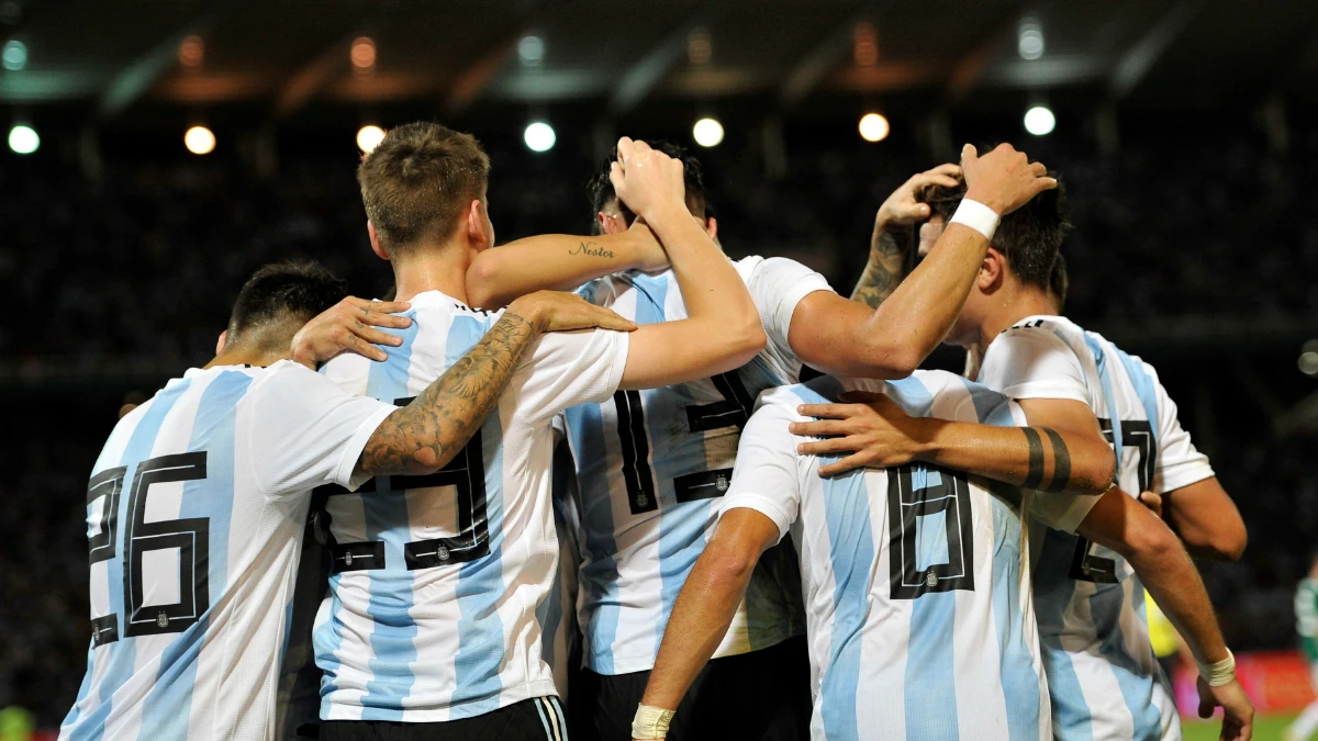 Argentina celebra un gol