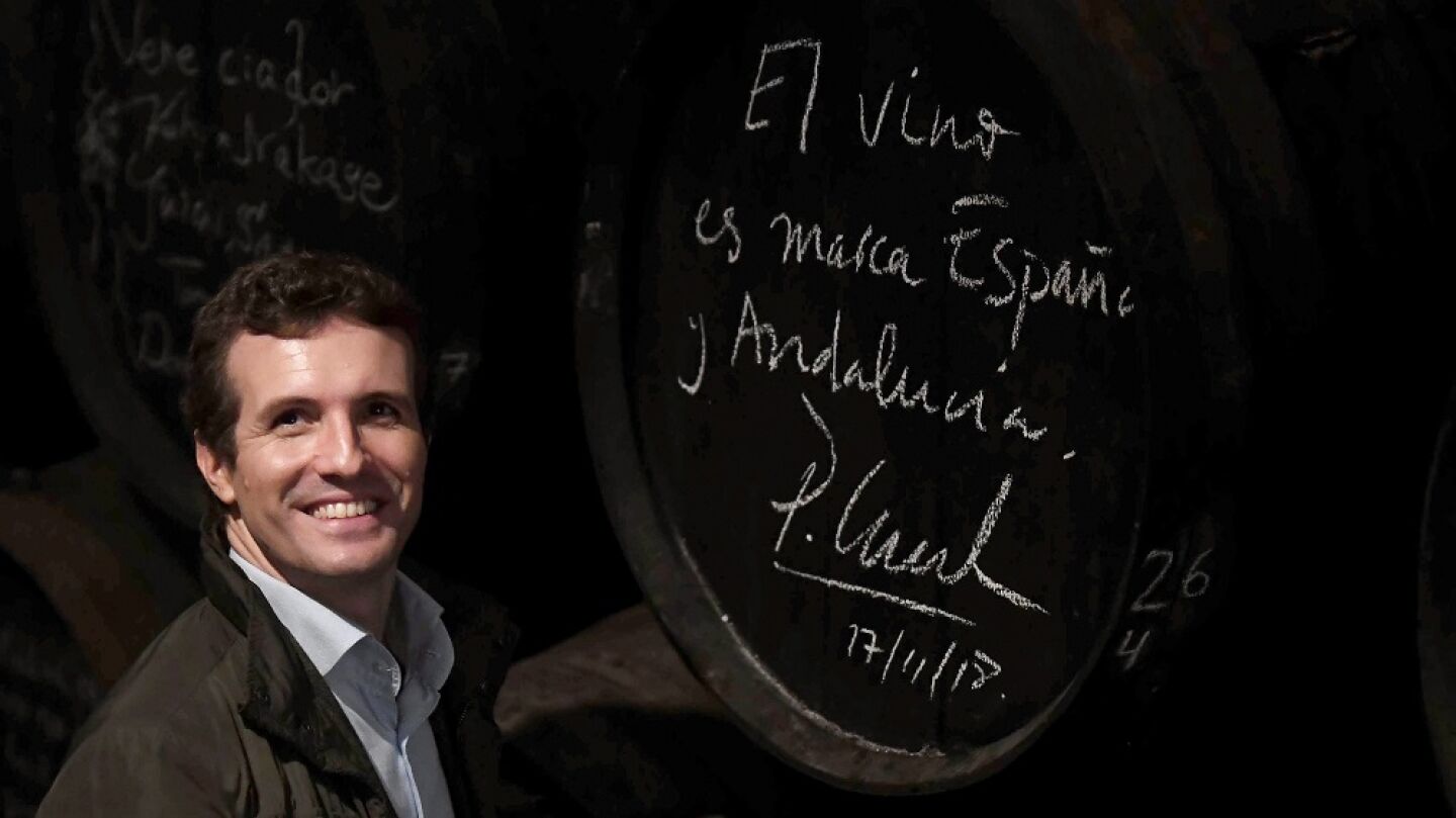 El presidente del PP, Pablo Casado