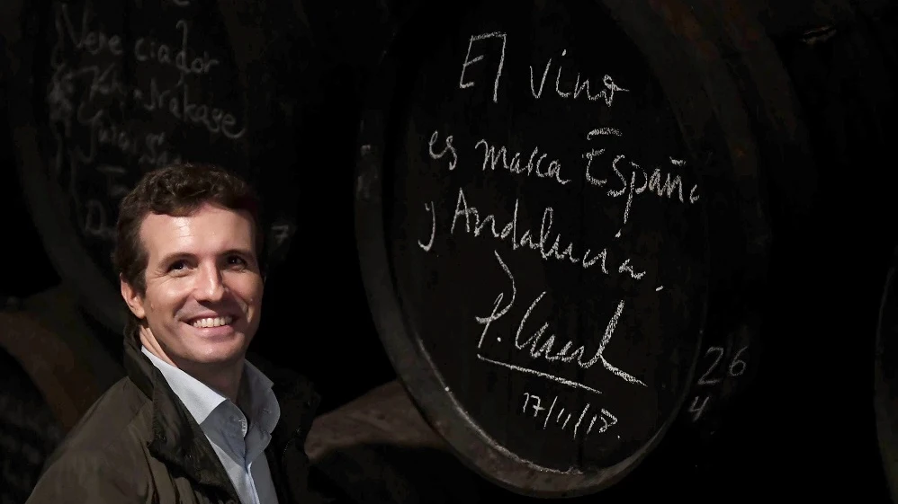 El presidente del PP, Pablo Casado