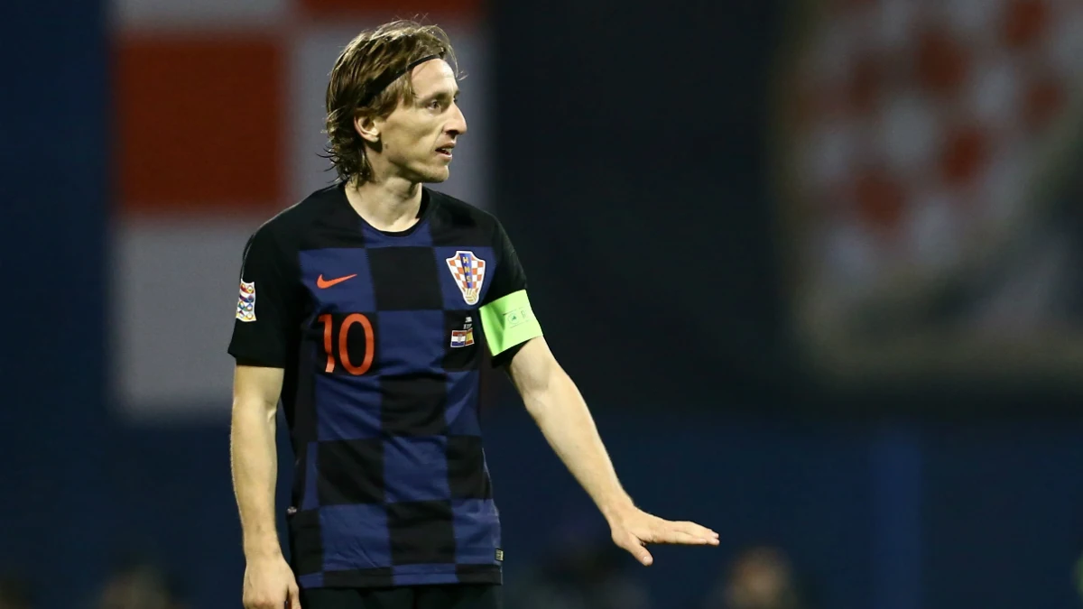 Luka Modric, con Croacia