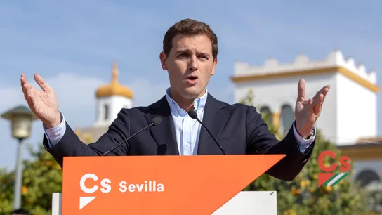 Albert Rivera en un acto en Sevilla Albert Rivera en un acto en Sevilla