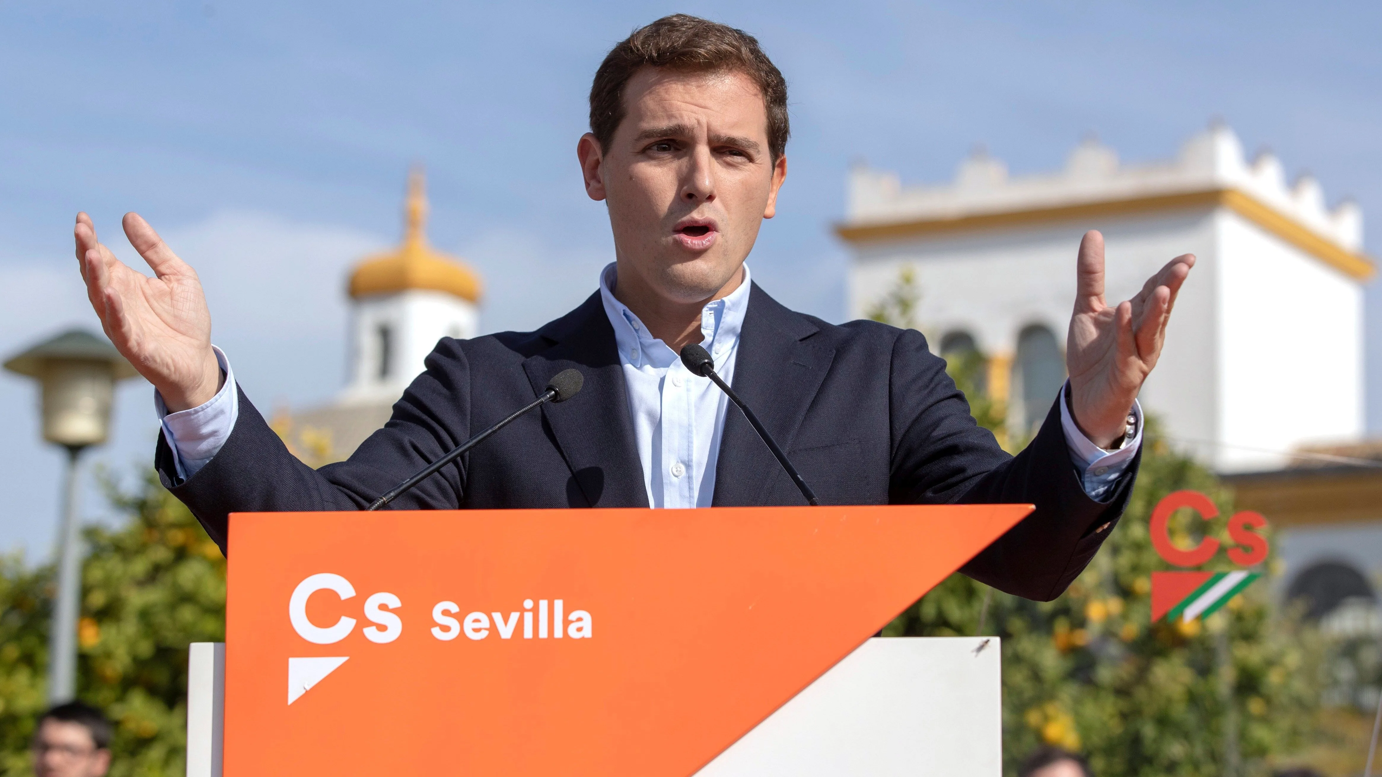 Albert Rivera en un acto en Sevilla