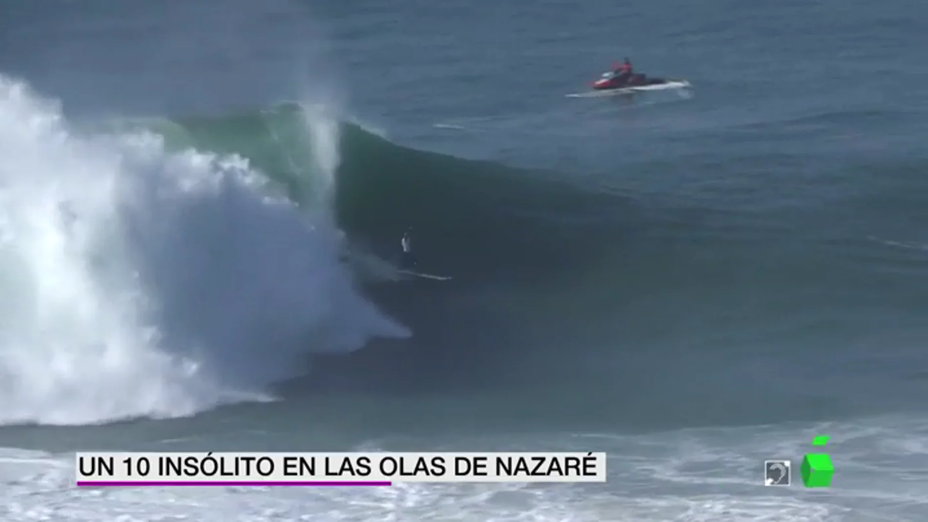 Natxo González asombra al mundo del surf con un '10' en el Nazaré Challenge