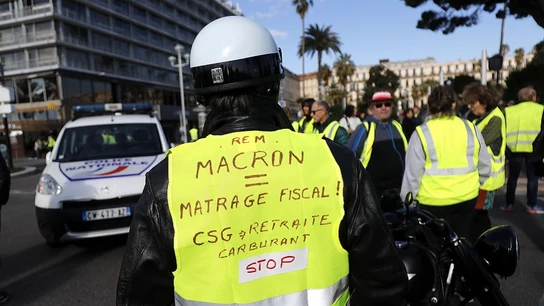 Imagen de las protestas en Francia contra la subida del combustible Imagen de las protestas en Francia contra la subida del combustible