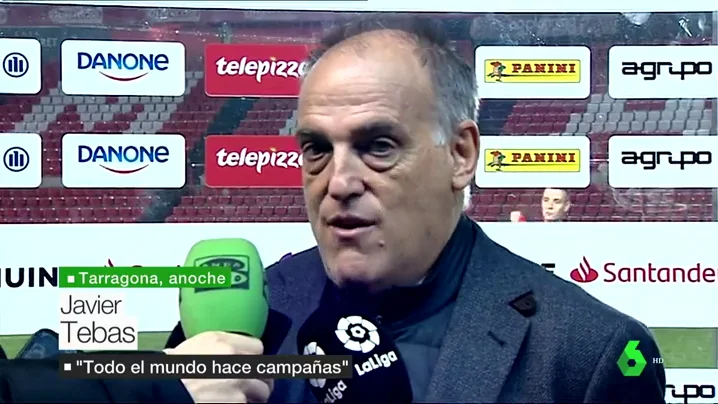 Javier Tebas insiste con el Girona - Barcelona en Miami