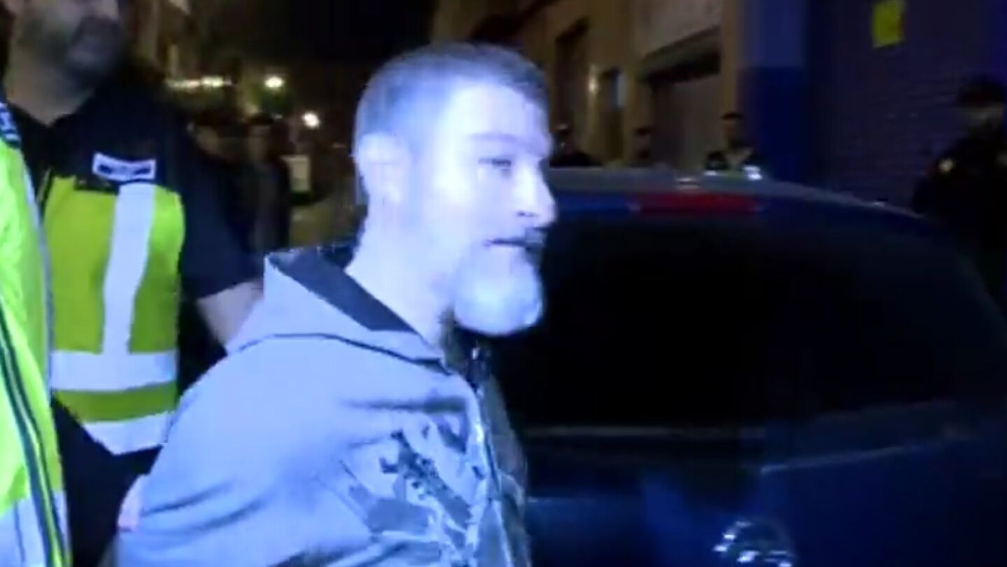 Imagen del 'rey del cachopo' tras el registro de su domicilio en Zaragoza
