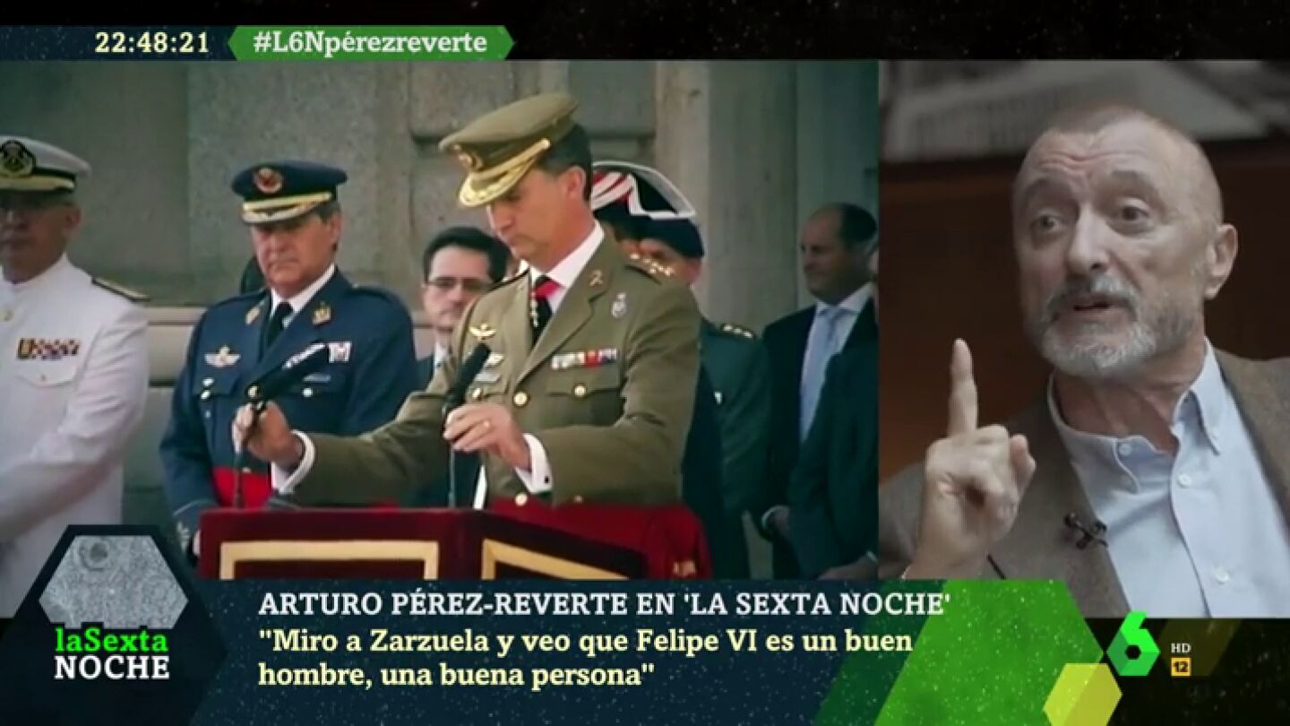 Arturo P&eacute;rez-Reverte: "Soy republicano pero Felipe VI es una buena persona. &iquest;Se imaginan a Zapatero, Rajoy o Aznar como presidentes de la Rep&uacute;blica?"