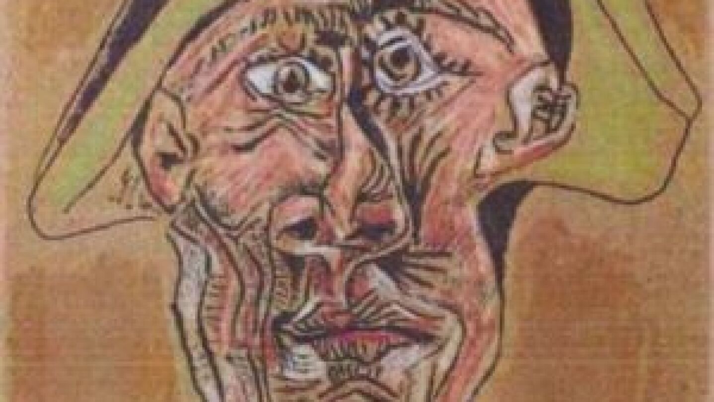 Imagen de archivo del cuadro Cabeza de Arlequ&iacute;n de Picasso