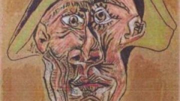 Imagen de archivo del cuadro Cabeza de Arlequín de Picasso
