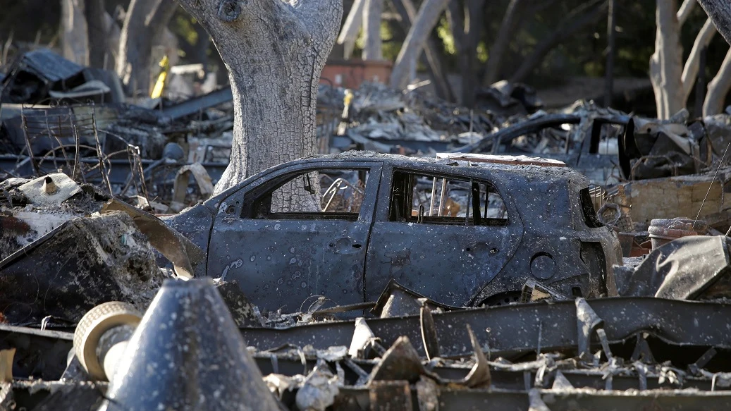 Estragos de los incendios en California