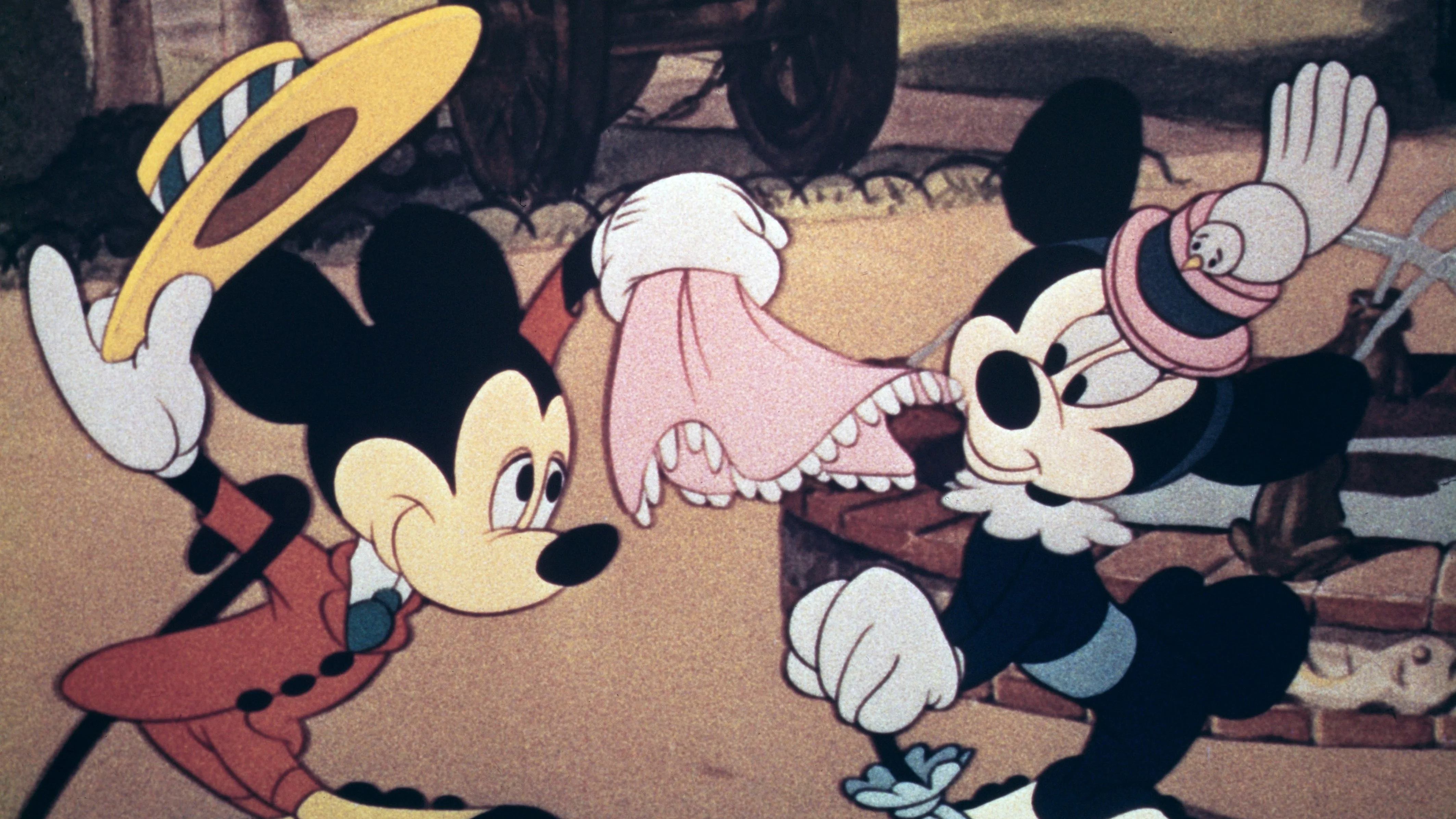 La versión de 1941 de Mickey Mouse y su compañera Minnie