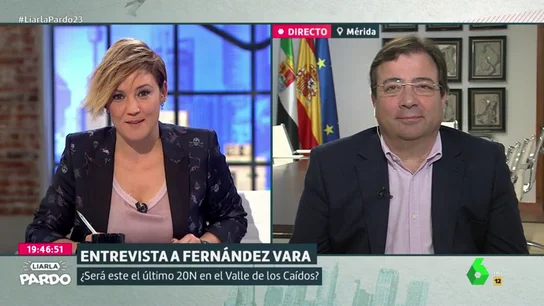 Guillermo Fernández Vara en Liarla Pardo Guillermo Fernández Vara en Liarla Pardo