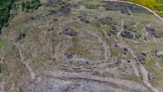 Imagen de los restos de las minas romanas encontradas en León Imagen de los restos de las minas romanas encontradas en León